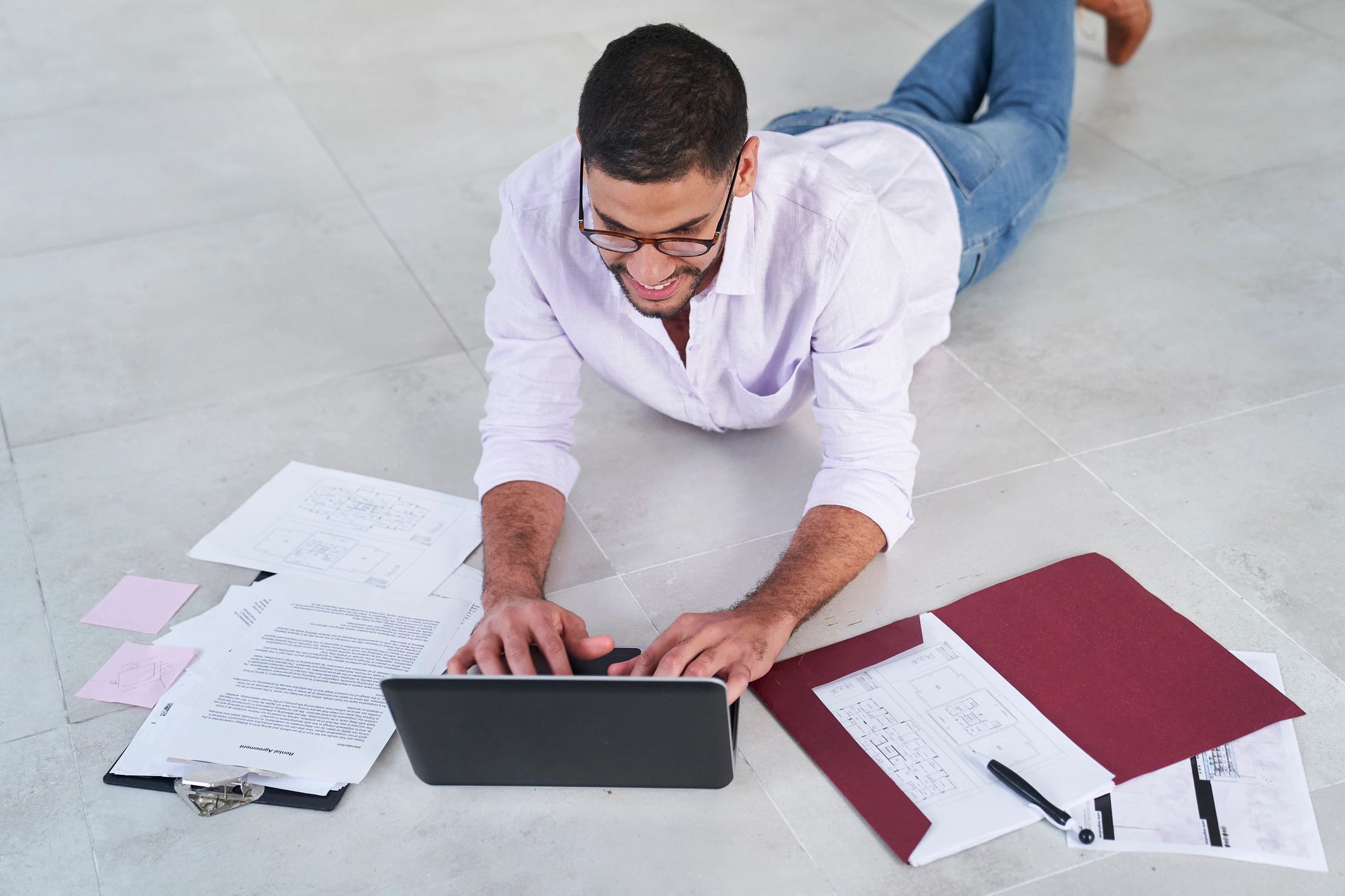 Student learning web design on a laptop